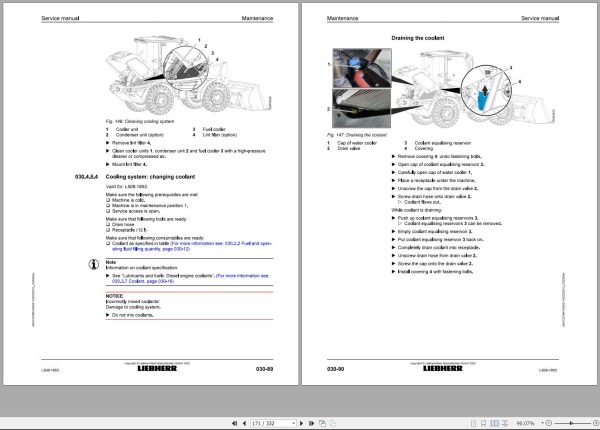 Liebherr Wheel Loader L508 1853 Service Manual 12278874 1