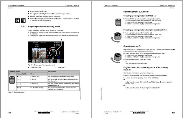 Liebherr Wheeled Excavator LH150EC Litronic High Rise Operator Manual 11824702 2021