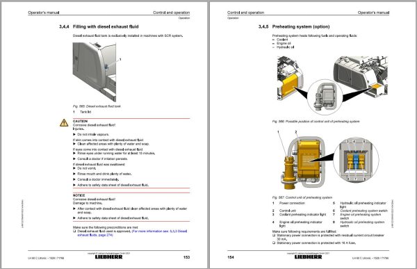 Liebherr Wheeled Excavator LH50C Litronic High Rise Operator Manual 12246245 2021