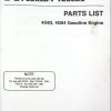 Mitsubishi Engine 4G63 4G64 Parts Catalog 98716 40030