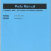 Mitsubishi Forklift FD30N FD35N Parts Manual 98738 0C310