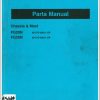 Mitsubishi Forklift FG20N FG25N Parts Manual 98726 05200