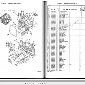 Mitsubishi Forklift FG20N FG25N Parts Manual 98726 05200 1