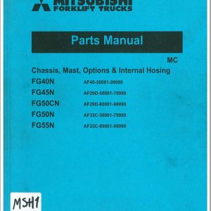 Mitsubishi Forklift FG40N to FG55N Parts Manual 98736 07100