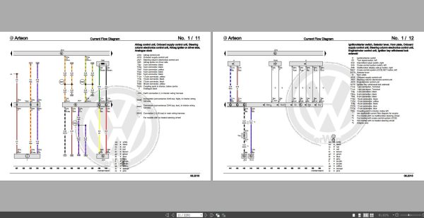 Volkswagen Arteon 2018 2020 Wiring Diagrams Maintenance and Repair Manuals 3