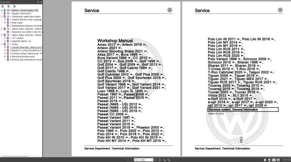 Volkswagen Golf Cabriolet 2002 Wiring Diagrams Maintenance and Repair Manuals 1