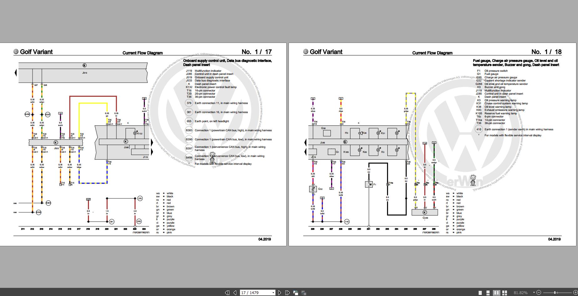 Volkswagen Golf V Plus Jetta Wiring Diagrams, Maintenance and Repair