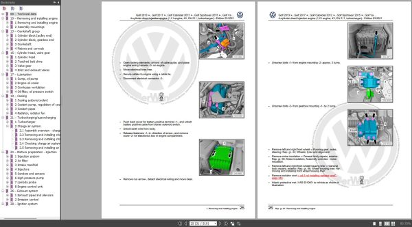 Volkswagen Golf VI Cabriolet Wiring Diagrams Maintenance and Repair Manuals 3