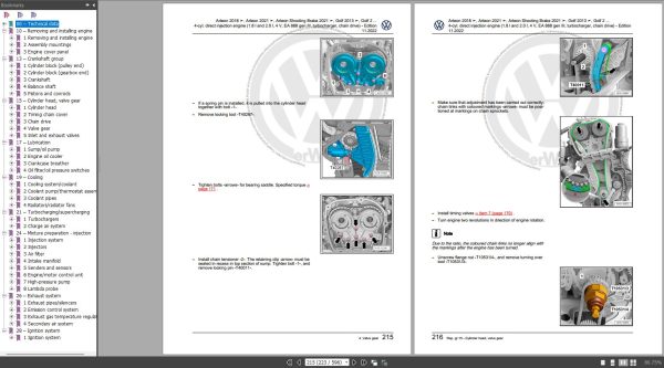 Volkswagen Golf VII Sportsvan Wiring Diagrams Maintenance and Repair Manuals 3