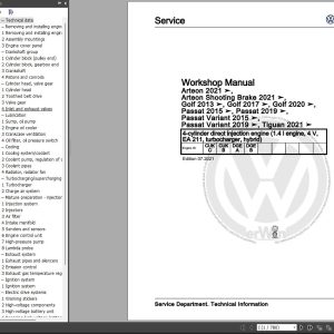 Volkswagen Passat 2019 Wiring Diagrams Repair and Maintenances Manuals 1