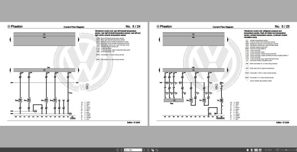 Volkswagen Phaeton 2001 2008 Wiring Diagrams Repair and Maintenace Manuals 2