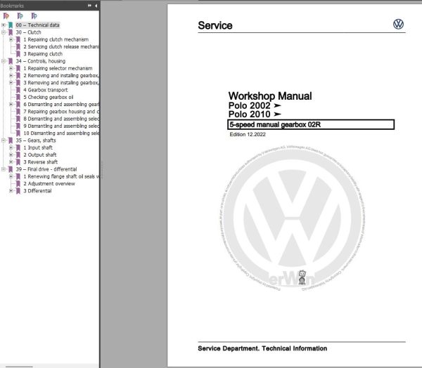 Volkswagen Polo 2005 2010 Wiring Diagrams Repair and Maintenance Manuals 1