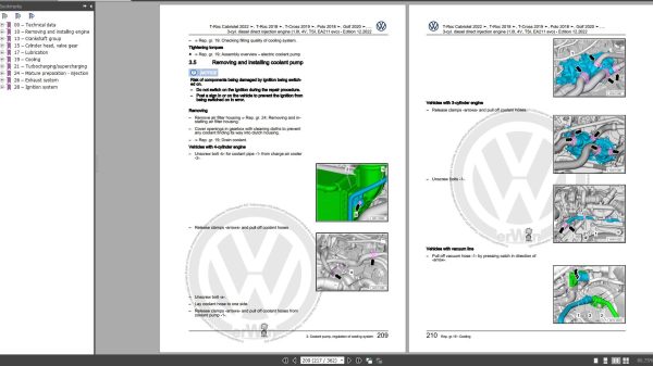Volkswagen Polo 2022 Wiring Diagrams Repair and Maintenance Manuals 2