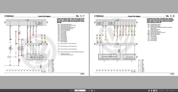 Volkswagen Scirocco 2008 2015 Wiring Diagrams Repair and Maintenance Manuals 2