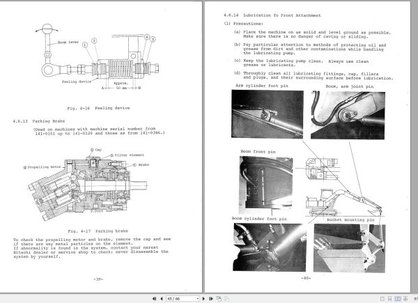005 Hitachi Hydraulic Excavator UH02 Operation Manual EM720 1 1