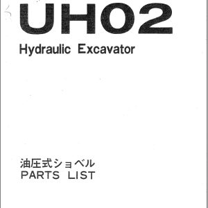 006 Hitachi Hydraulic Excavator UH02 Parts List P720 3 1 EN JP
