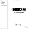 046 Hitachi Hydraulic Excavator UH052M Operation Manual EM157 2 4