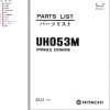 048 Hitachi Hydraulic Excavator UH053M Parts Catalog EN JP