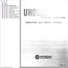 063 Hitachi Hydraulic Excavator UH06DT Operating Service Manual EM161 2 1