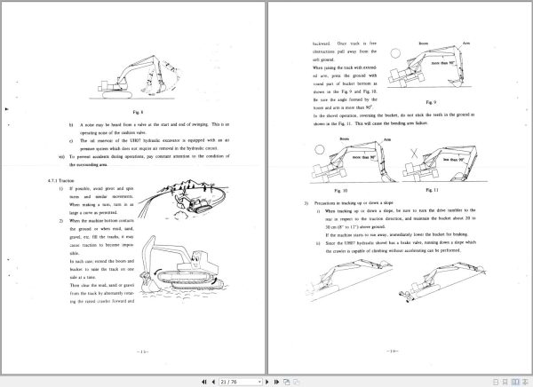 066 Hitachi Hydraulic Excavator UH07 Operation Manual EM164 1 2