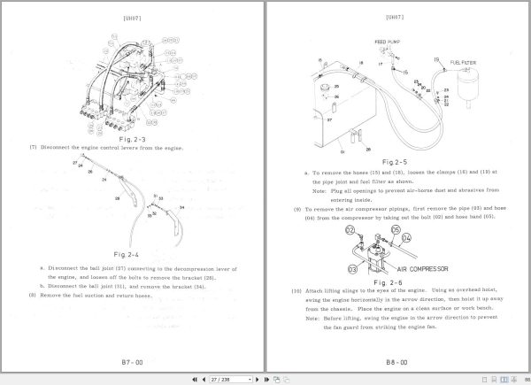 068 Hitachi Hydraulic Excavator UH07 Service Manual 1
