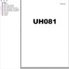 085 Hitachi Hydraulic Excavator UH081 Service Manual KM038 00