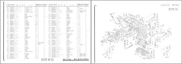 096 Hitachi Hydraulic Excavator UH09 Parts List P750 3 EN JP 1
