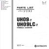100 Hitachi Hydraulic Excavator UH09LC 7 Parts Catalog EN JP