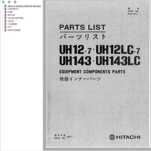 139 Hitachi Hydraulic Excavator UH143LC Parts Catalog EN JP