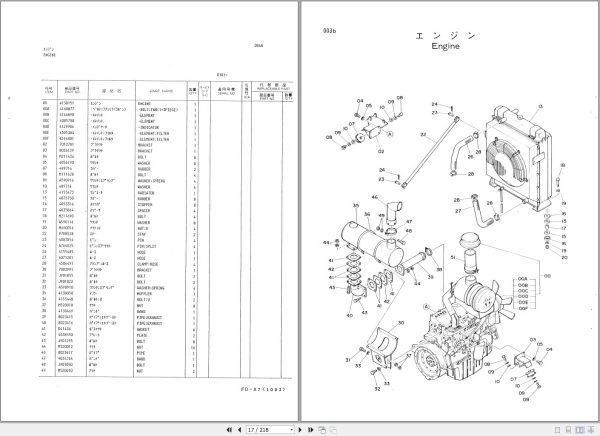 142 Hitachi Hydraulic Excavator UH14LC Parts List P612 1 1 EN JP 1