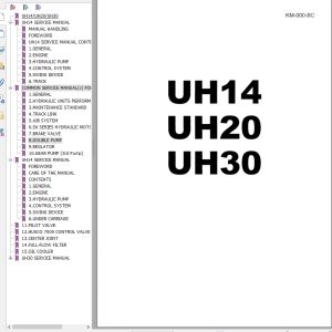 157 Hitachi Hydraulic Excavator UH20 Service Manual