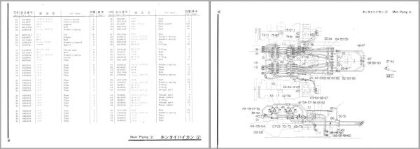 163 Hitachi Hydraulic Excavator UH30 Parts List P780 1 EN JP 1