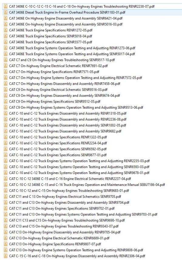 CAT Engine 316 MB PDF Operation Testting and Adjustting Electrical Schematic 1