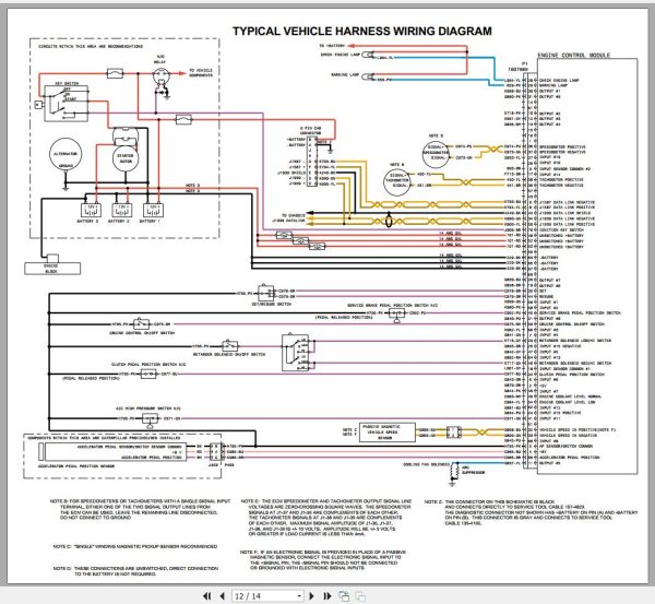 CAT Engine 316 MB PDF Operation Testting and Adjustting Electrical Schematic 4