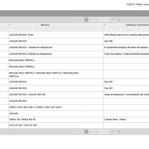 CLAAS WebTIC Offline ES 05.2024 Operator Manual Repair Manual Service Documentation
