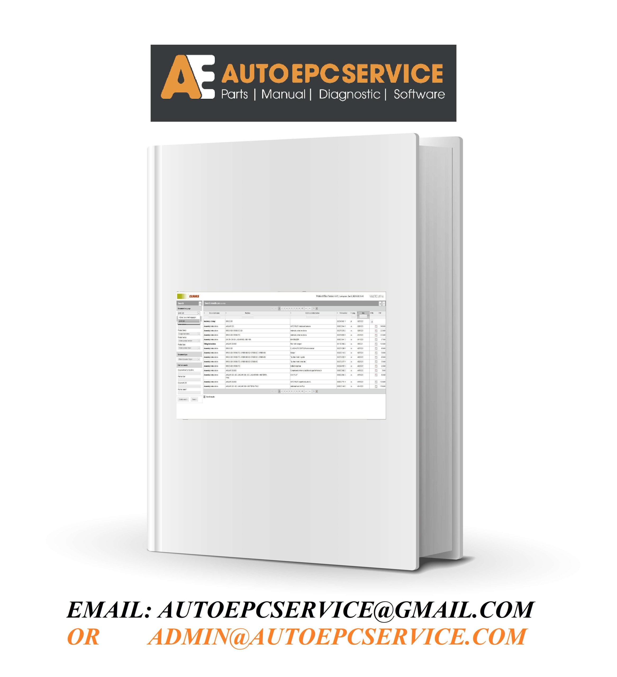 CLAAS WebTIC Offline PL 05.2024 Operator Manual Repair Manual Service Documentation 0 scaled