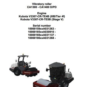 Dynapac CA1300D CA1400D CA1400PD Operation Maintenance Manual PDF 1