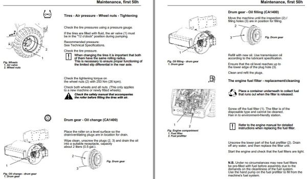 Dynapac CA1300D CA1400D CA1400PD Operation Maintenance Manual PDF 2
