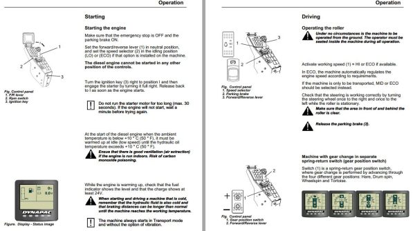 Dynapac CA2500 CA2800 CA3500 CA4000 Operation Maintenance Manual PDF 2