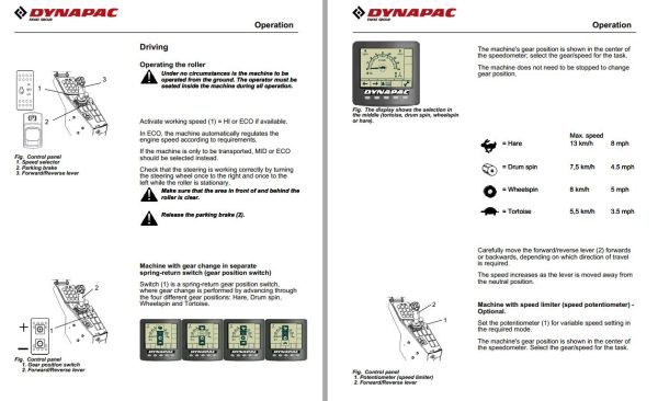 Dynapac CA3600 CA4600 Operation Maintenance Manual PDF 2
