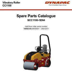 Dynapac CC1100 Parts Operation Maintenance Manual PDF 1