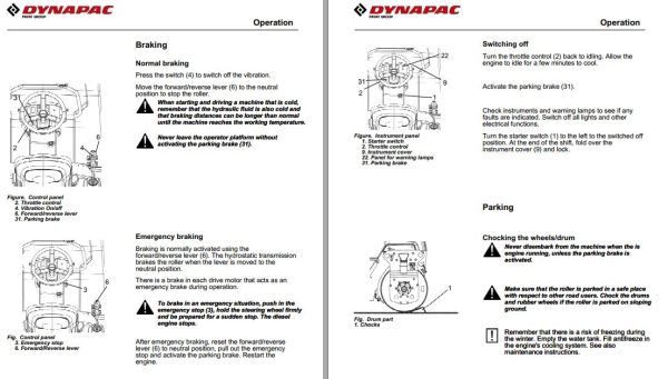 Dynapac CC1100C CC1200C Operation Maintenance Manual PDF 2
