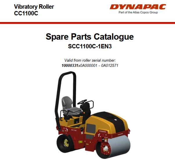 Dynapac CC1100C Parts Operation Maintenance Manual PDF 1