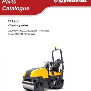 Dynapac CC1200 Parts Operation Maintenance Manual PDF 1