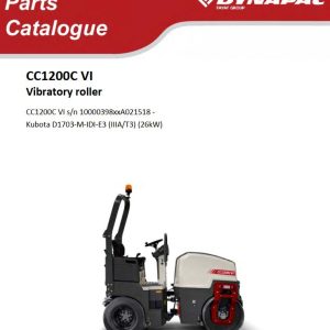 Dynapac CC1200C VI Parts Catalogue PDF 1