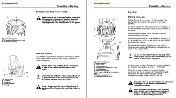 Dynapac CC142C Operation Maintenance Manual PDF 2