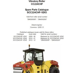 Dynapac CC224CHF Parts Maintenance Operation Manual PDF 1