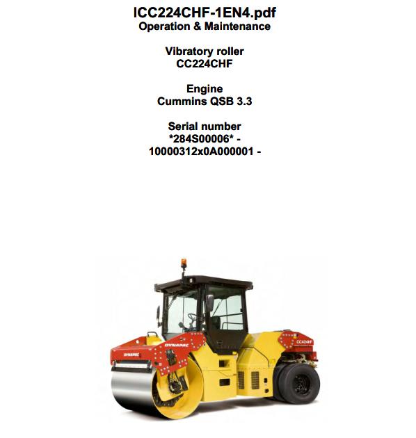 Dynapac CC224CHF Parts Maintenance Operation Manual PDF 2