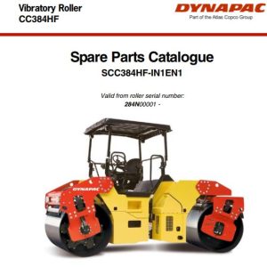 Dynapac CC384HF Parts Operation Maintenance Manual PDF 1