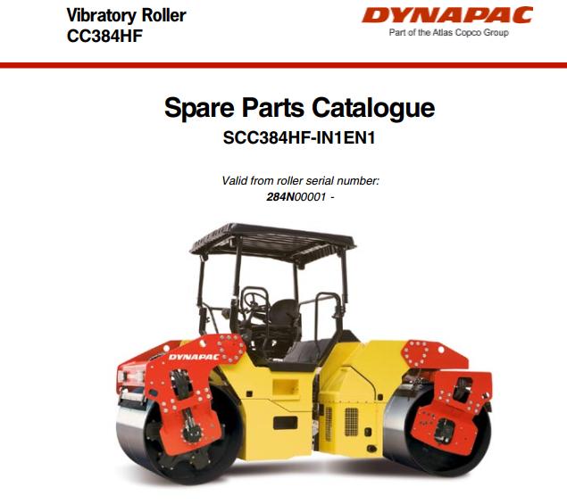 Dynapac CC384HF Parts Operation Maintenance Manual PDF 1